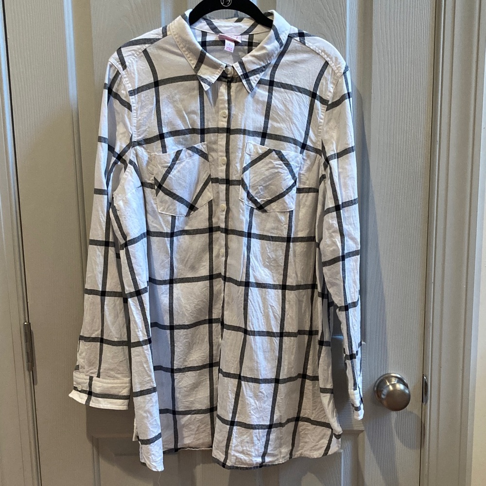 GUC Maternity Plaid Shirt